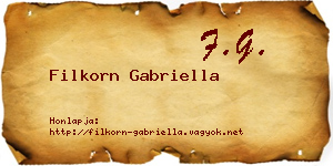Filkorn Gabriella névjegykártya
